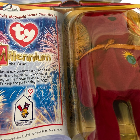 1999 TY BEANIE BABIES Set Of 7 Mixed Bears McDonald House And McDonald’s In Pkg - Picture 13 of 16